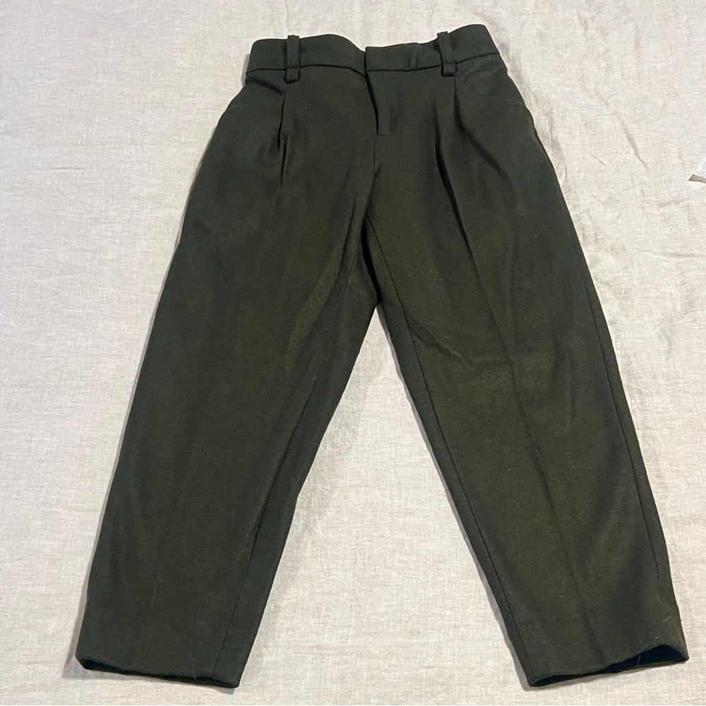NWT Women’s Banana Republic Wool Olive Green Dress Pants - Picture 6 of 6